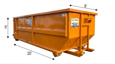 30 Yd (20 Long, 8 wide, 6 high)